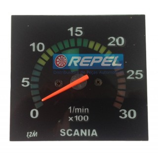 Tacometro (Contagiro) 3000 Rpm 24V Scania Série 4 124 114 94 98> Série P/G/R/T