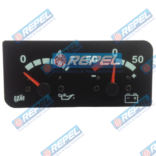 Relógio Pressão Óleo e Amperimetro (Regua) Scania Série 4 114 124 94 98> 