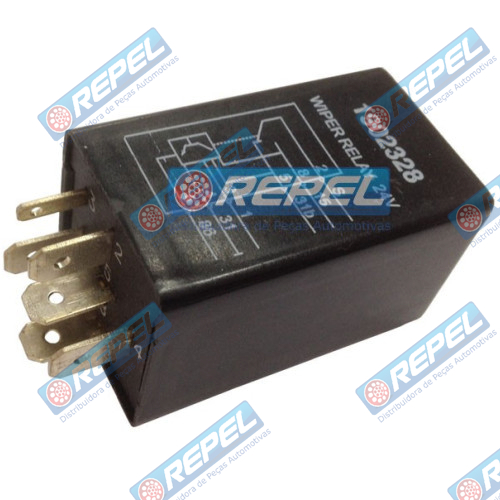 Rele temporizador Limpador Scania Série 4 124 114 P94 113 97 a 2007 6 Terminais  