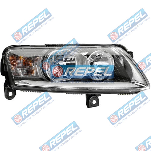 Farol 4F0941004A Audi A6 2004 a 2008 H7/H1 Com Regulagem Farol Lado Direito
