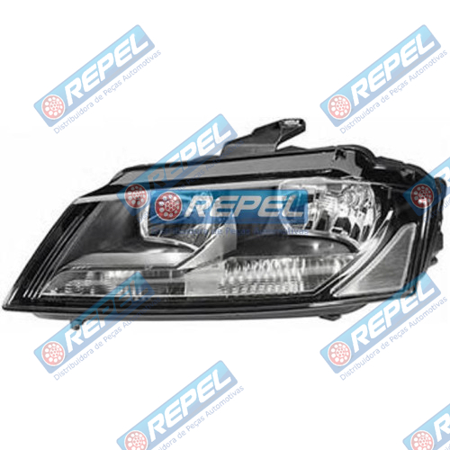 Farol 8P0941003AJ Audi A3 (8P1) 2008 A 2012 Audi A3 Sportback (8PA) 2008> Audi A3 (8P7) Cabrioelt 2008> H7/H7 Lado Esquerdo Com Regulagem Farol