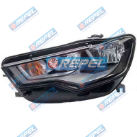 Farol 8P0941003AJ Audi A6 2011> com Regulagem Farol H7 / H15 Lado Esquerdo