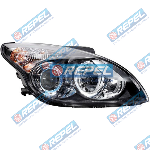 Farol 921012r00 Hyundai I30 (FD / FDH) 2009 A 2012 Lado Esquerdo H7/H1 Com Regulagem Altura