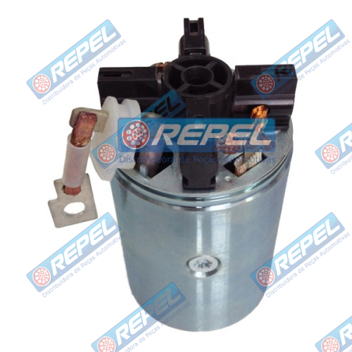 Conjunto Carcaça + Bobina + Porta Escova Partida Bosch 24V Scania 124 Série P/G/R/T 2008> Com Bobina de Cadarco