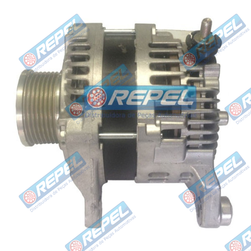 Alternador Mitsubishi 12V 150Amp. Nissan Frontier NAVARRA após 2009 C/polia Catracada Regulador 3term.