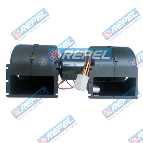Eletroventilador Interno 12V Duplo Caterpillar New Holland Case (Ventilador Radial Duplo Interno)