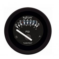 Relógio Pressão Óleo 52mm 0 a 125 psi 24V Colhedora Case A7000 A7700