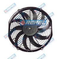 Eletroventilador Axial Soprante 12Polegada 12V Universal Máquinas Tratores Thermoking e Adaptação