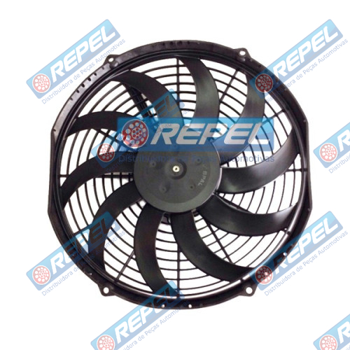 Eletroventilador Axial Soprante 12Polegada 12V Universal Máquinas Tratores Thermoking e Adaptação