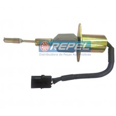 Válvula Solenoide Afogamento 12V Cummins Fiat Allis Case New Holland TC MF (Conector Quadrado) 