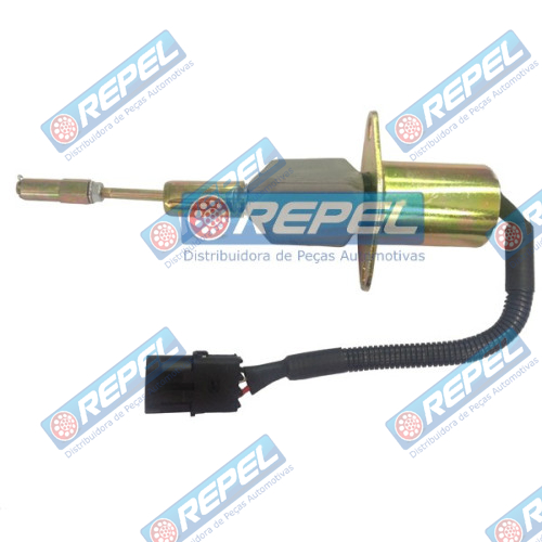 Válvula Solenoide Afogamento 12V Cummins Fiat Allis Case New Holland TC MF (Conector Quadrado) 