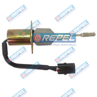 Válvula Solenoide Afogamento 24V Cummins Fiat Allis Case New Holland (Conector Redondo) 