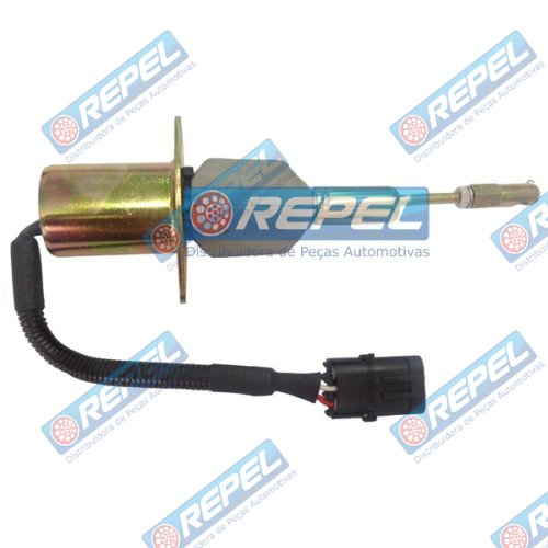 Válvula Solenoide Afogamento 24V Cummins Fiat Allis Case New Holland (Conector Redondo) 