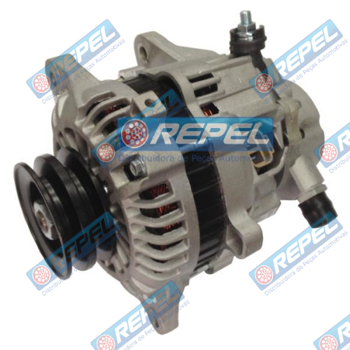 Alternador Hyundai HR 2.5 TCI 2005> KIA BONGO 2.5 TCI 2008> C/Bomba Polia DuplA 12V 75Amp