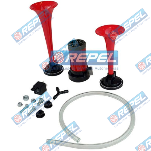 Buzina Elétrica Ar Hella 3PB003001661 Case 00135986 Buzina Elétrica Ar Hella 3PB003001661 Case 00135986