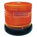 Sinalizador LED Rotativo e Flash Advertencia Amarelo 12V 100Leds Universal Medidas Aprox.: diam.16 x 12,8cm