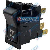 Interruptor Tecla Painel Case 47128548 New Holland 47128548 CNH 47128548