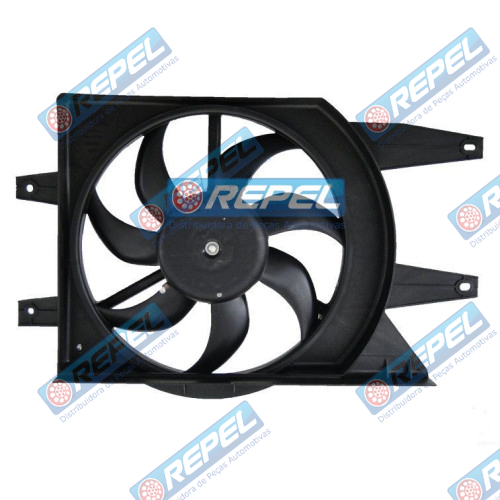 Motor Eletroventilador Com Defletor Uno Fiorino Palio 1.0 8V 2001 a 2011 Fire 