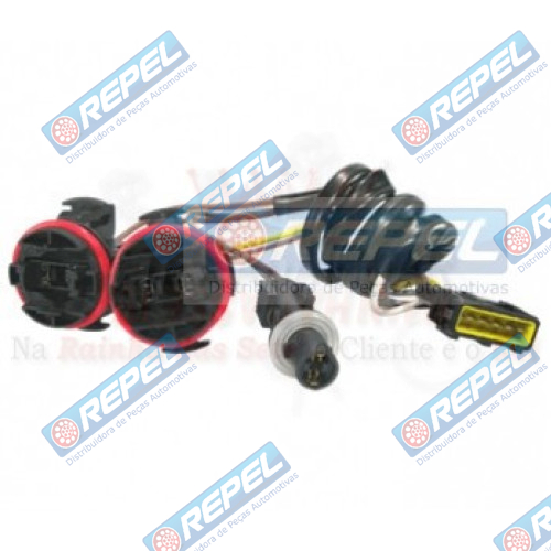 Chicote Farol Completo Ford Cargo 2004> Farol Duplo H7/H7