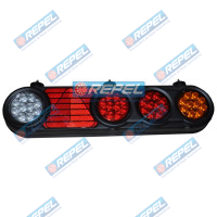 Conjunto Lanterna Traseira LED 24V Librelato Carretas Implementos 2008 a 2012 Lado Direito