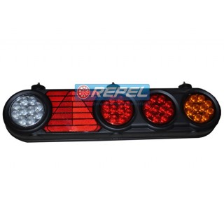 Conjunto Lanterna Traseira LED 24V Librelato Carretas Implementos 2008 a 2012 Lado Direito