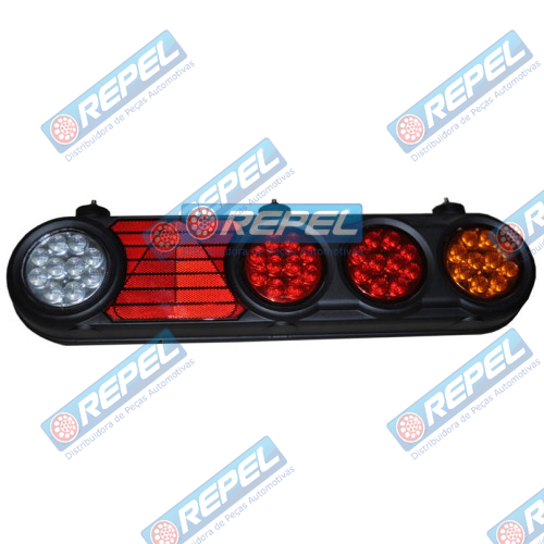 Conjunto Lanterna Traseira LED 24V Librelato Carretas Implementos 2008 a 2012 Lado Direito