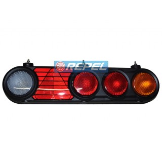 Conjunto Lanterna Traseira 24V Librelato Carretas Implementos 2008 a 2012 Lado Direito Com Lâmpadas 24V