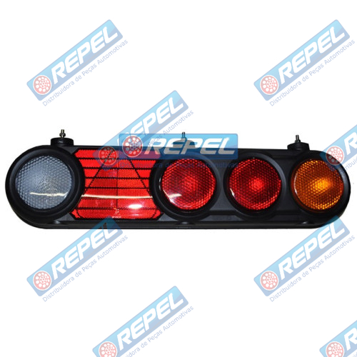 Conjunto Lanterna Traseira 24V Librelato Carretas Implementos 2008 a 2012 Lado Direito Com Lâmpadas 24V
