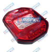 Lanterna Traseira LED 24V Multifunção MF II Adaptações Caminhões Carretas Implementos Caminhão VW e Cargo Sem Vigia (luz de placa)