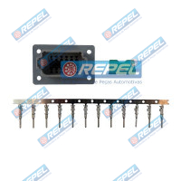 Conector Elétrico Case 87700108 New Holland 87700108 CNH 87700108