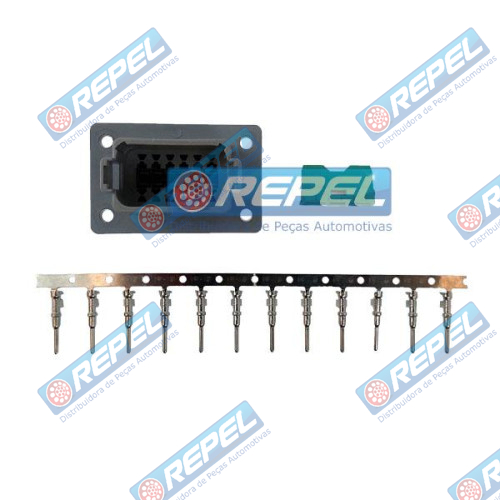 Conector Elétrico Case 87700108 New Holland 87700108 CNH 87700108