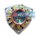 Alternador Bosch MBB 1938 1944 2638 Actros Axor 24V 80Amp. Polia 9Canais