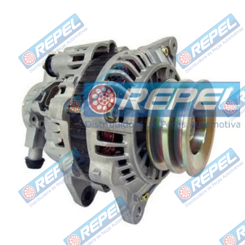 Alternador Mando Mitsubishi L200 Pájero Montero Shogun 2.5 93> (BOMBA VACUO) 12V 90 Amp. Polia 2 Canal