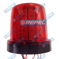 Giroled Giroflex LED 24V 128Leds Vermelho Fixo Por Párafuso Universal e Adaptações Policia Ambulancia Empilhadeira Moto Guinchos