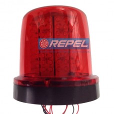 Giroled Giroflex LED 24V 128Leds Vermelho Fixo Por Párafuso Universal e Adaptações Policia Ambulancia Empilhadeira Moto Guinchos