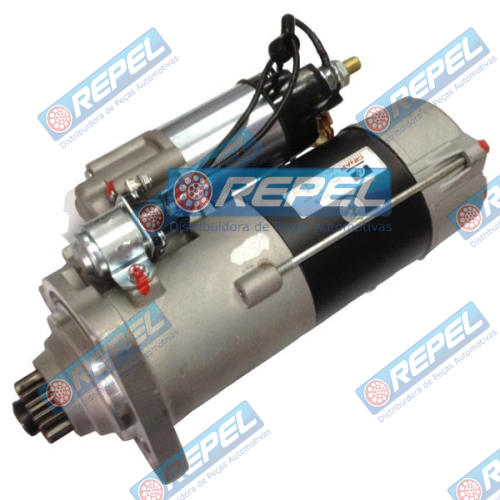 Motor Partida Mitsubishi 24V 12D MBB Axor 3340 3344 2540 2544 2640 2644 2035 2535 4/64 4/65 4/68 4/74 Ônibus O500 Caminhão Actros 4141 4140 3357 3355 4144 4143 4146 4148 4158