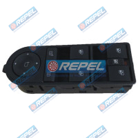 Conjunto Botão Vidro Elétrico GM Novo Vectra 2006> Vectra GT Com Retrovisor Elétrico e Bloqueio Vidro Traseiro