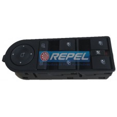 Conjunto Botão Vidro Elétrico GM Novo Vectra 2006> Vectra GT Com Retrovisor Elétrico e Bloqueio Vidro Traseiro