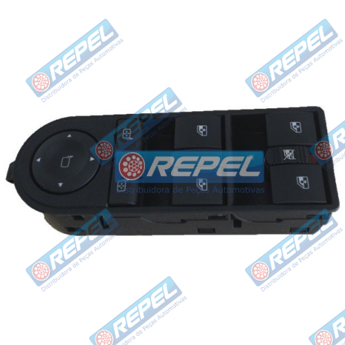 Conjunto Botão Vidro Elétrico GM Novo Vectra 2006> Vectra GT Com Retrovisor Elétrico e Bloqueio Vidro Traseiro