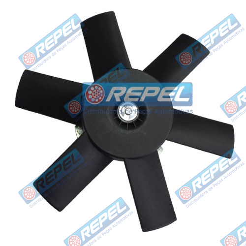 Eletroventilador (Ventoinha) Radiador Uno Eba Fiorino Premio 90 a 96 Uno Mille 90 a 2003 Sem AR 306mm 6Pás