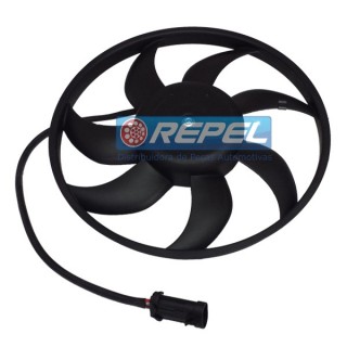 Eletroventilador (Ventoinha) Radiador Fiat Palio Strada Siena 1.0 1.3 1.4 Young 2010 Idea 1.6 1.8 2010 Com AR 385mm 7Pás