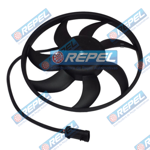 Eletroventilador (Ventoinha) Radiador Fiat Palio Strada Siena 1.0 1.3 1.4 Young 2010 Idea 1.6 1.8 2010 Com AR 385mm 7Pás