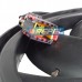 Eletroventilador (ventoinha) Radiador Peugeot 206 Com AR e Conector 390mm 8Pás