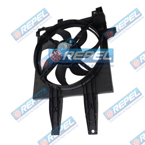 Eletroventilador GMV (Ventoinha) Radiador Fiat Palio 1.0 1.3 1.4 Fire 2001 a 2009 Sem AR Idea 2006 a 2011 Kit GMV Defletor Eletroventilador e Elice