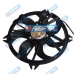Eletroventilador GMV (Ventoinha) Radiador Peugeot 307 Citroen C4 Com AR 405mm 7Pás  GMV Defletor Eletroventilador e Elice