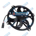 Eletroventilador GMV (Ventoinha) Radiador Peugeot 307 Citroen C4 Com AR 405mm 7Pás  GMV Defletor Eletroventilador e Elice