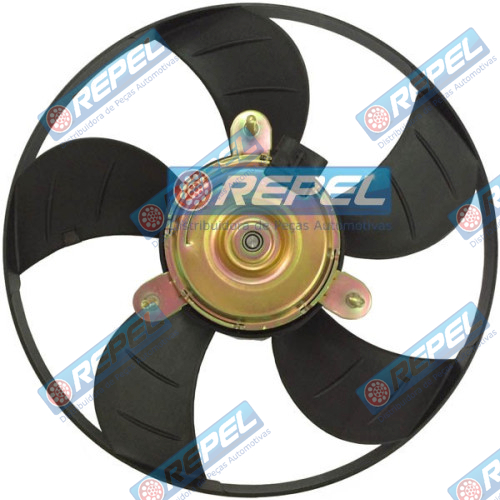 Eletroventilador (ventoinha) Fiat Novo Palio Strada Siena 2002 a 2007 Fiorino Uno 1.0 1.3 Fire Celta Prisma Corsa 2006> 320mm 5Pás