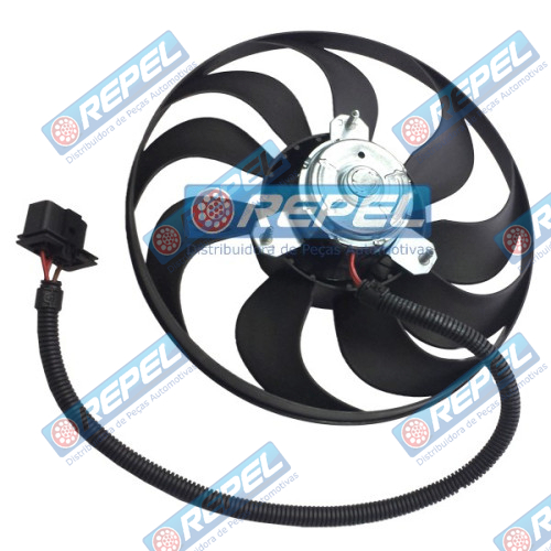 Eletroventilador (Ventoinha) Radiador Golf GIV 2002> Audi A3 A4 Polo 2003> Pássat Ibiza Fox 2003> New Bettle Com AR 290MM