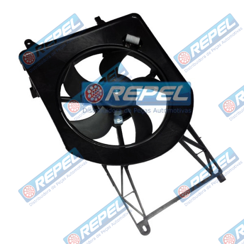 Eletroventilador GMV (Ventoinha) Radiador Palio Novo 2002 a 2007 Fire Siena 2002 a 2007 Strada 2002 a 2007 Com e Sem AR 320mm 5Pás