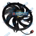 Eletroventilador GMV (Ventoinha) Radiador Peugeot 207 2008 Com Ar Defletor e Resistência e Motor 390mm 7Pás